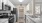 galley kitchen with serving counter